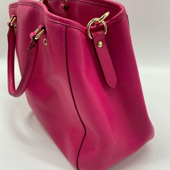 RU_Coach Sage Leather Pink Crossbody Satchel - Picture 5 of 10